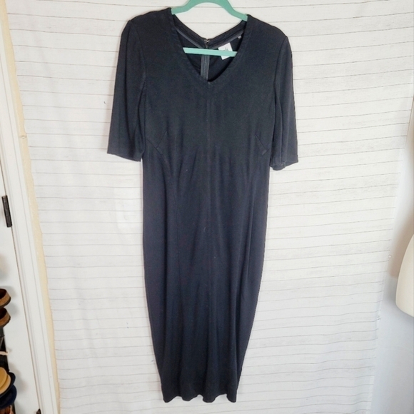 CAbi CLAIRE BLACK MIDI DRESS, SZ 6 - Picture 2 of 14